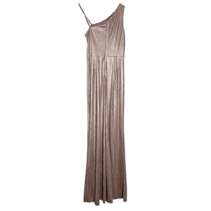 Adrianna‎ Papell Pink Metallic Slit Evening Gown thumbnail 4