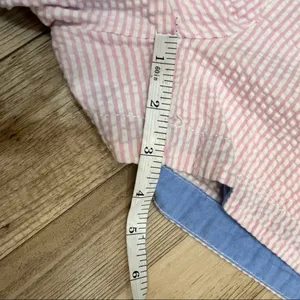 The Brighton Seersucker Chino Short in Pink Stripe by Southern Marsh s… thumbnail 8
