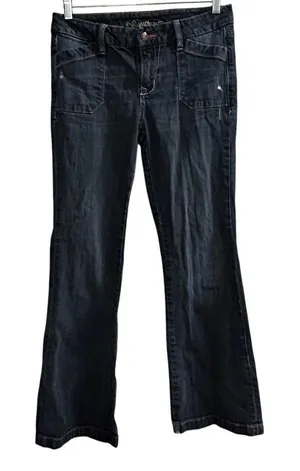 Old Navy Women's Bootcut Jeans Size 6 Blue Stretch Denim‎ 5-Pocket thumbnail 1