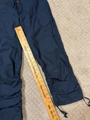 Y2K Abercrombie & Fitch Navy Drawstring Cargo Capris size 0 thumbnail 2