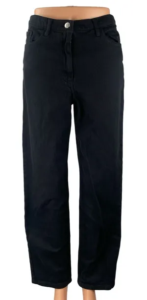 Aritzia Wilfred Free Women Black High Rise Straight Leg Loose Denim Jeans Size 4 thumbnail 1