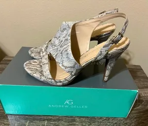 Andrew Geller Snakeskin Heels 10 thumbnail 1
