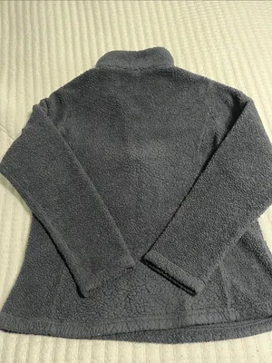 Patagonia Dark Gray Plush Quarter-Zip Fleece Pullover thumbnail 3