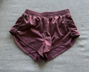 Fabletics Mauve Pink Running Shorts Women's Medium Reflective Trim‎ thumbnail 1