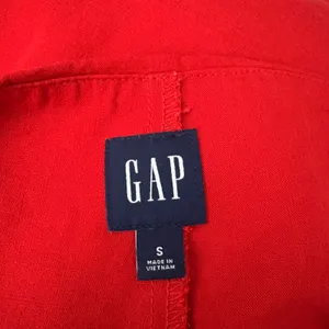 GAP Red Linen Blend Mini Skort Tomato Girl Summer Preppy Resortwear Size Small thumbnail 4