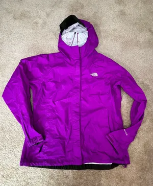 The North Face Womens Venture Rain Jacket Size Large L Purple Waterproof Windbreaker thumbnail 1