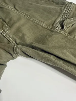 Y2K 90s Green Utility Cargo Pants Size 9/10 Stretch Military thumbnail 8