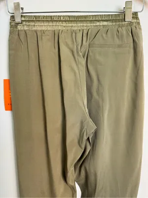 Ramy Brook Olive Satin Drawstring Joggers thumbnail 9