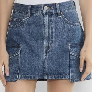 Aritzia denim forum cargo denim mini skirt size 23 thumbnail 1