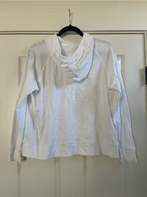 Women’s Faherty Sunwashed Organic Cotton Hoodie White Size M thumbnail 11