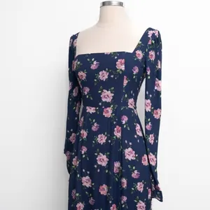 Sau Lee - Marianne‎ Floral Puff Sleeve Midi Dress. thumbnail 10