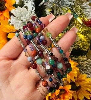 .925 sterling and crystal world handmade bracelet ✨ thumbnail 1