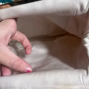 Vintage beaded ivory bag thumbnail 4