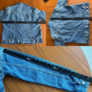 Old Navy Denim Jacket M Relaxed Classic Medium Wash Trucker Fall Layering Preppy thumbnail 7