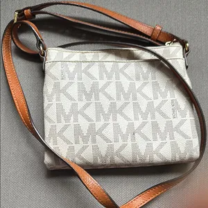 Michael Kors Cream and Brown Crossbody Bag thumbnail 2