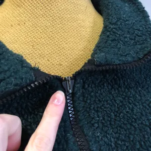 World Famous Sherpa green teddy zip up jacket thumbnail 5
