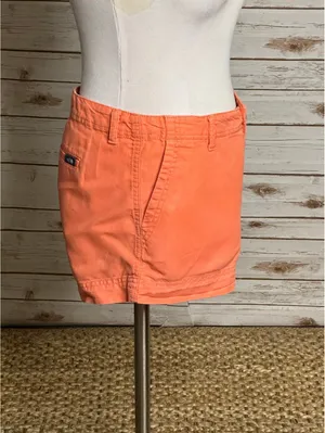 The North Face coral cotton linen low-rise chino shorts Size 8 gorpcore summer thumbnail 3