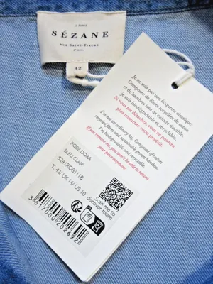 NWT Sezane Dora in Light Blue Chambray Belted Long Shirt Dress 42 / US 10 thumbnail 8
