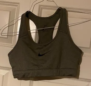 Nike Women's Grey Sports Bra thumbnail 1