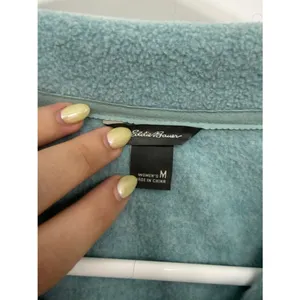 Eddie Bauer Aqua Fleece Quarter-Zip Pullover Women’s M thumbnail 4