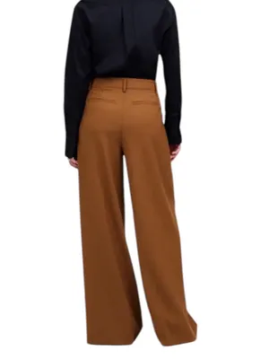 Madewell Wool Blend The Harlow Superwide-Leg Trouser Pant Camel Size 4 thumbnail 5