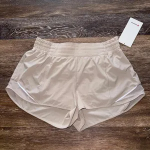 Lululemon Hotty Hot Shorts High Rise 2.5” Lined Mojave Tan Size 12 NWT thumbnail 2
