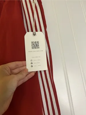 NWT Cali 1850 Track Pants with White Stripe and Elastic Waistband Size Large thumbnail 3