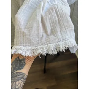Free People Cotton Gauze Tiered‎ Trapeze Tunic Small oversized boho prairie thumbnail 2