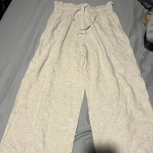 Petal and Pup Hawthorne Linen‎ Blend Wide Leg Crop Pants size 6 thumbnail 5