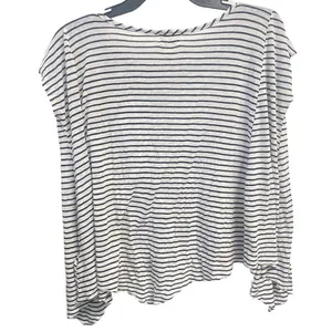 Urban Outfitters Pins and Needles Stripe XS Women's Raw Hem Swing Top Blouse‎ Oversized thumbnail 5