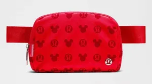 Lululemon Disney NWT Everywhere Belt Bag 1L Mickey Logo Print Graphic Pink thumbnail 1
