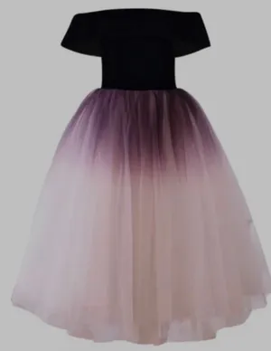 Fairy starfall ball velvet ombré tulle ballgown thumbnail 1