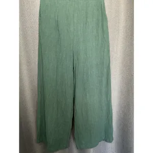 Lulu's‎ June Bloom Dk Green Linen Culotte Jumpsuit Size XS Off Shoulder thumbnail 4