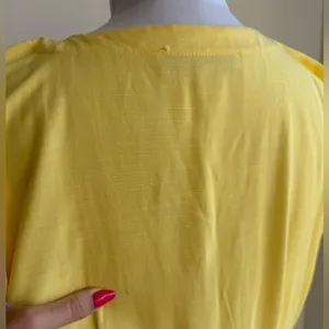 LOFT BUTTER YELLOW BUTTON FLARE MINI DRESS V NECK BUTTON DOWN SIZE 8 thumbnail 6