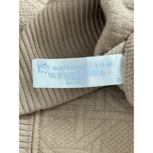 NWT Southern Tide Cordelia Pullover Sweater Womens XL‎ Tan Quilted Button Sides thumbnail 8
