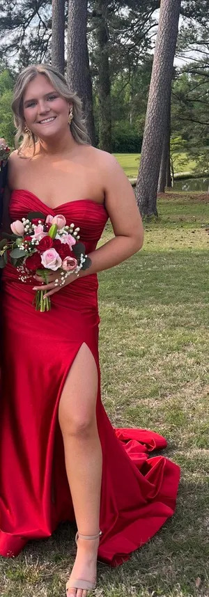 Sherri Hill Prom Dress 56161 Red thumbnail 3