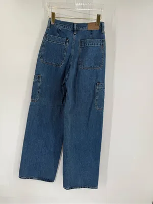 Madewell Baggy Straight Cargo Jeans size 24‎ thumbnail 4