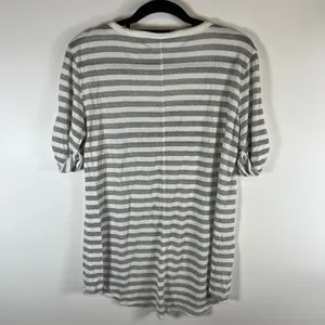Victorias Secret Supermodel Essentials Striped Silver‎ Metallic Logo Top Medium thumbnail 7