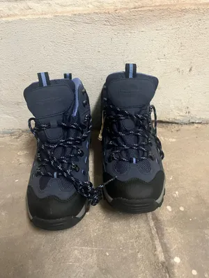 Woman’s waterproof hiking boots blue thumbnail 2