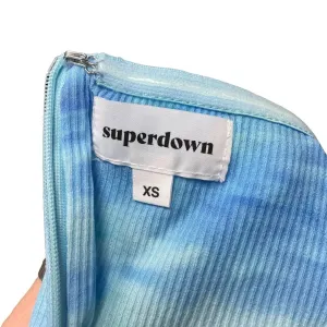 Superdown Morgan‎ Strapless Mini Dress Blue Pink Tie Dye Size XS thumbnail 12