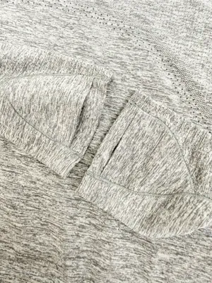 Lululemon Swiftly Tech Cropped Long-Sleeve Shirt 2.0 Slate Grey/White Top thumbnail 10