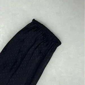 Anthropologie Pleione Twist Front Black Blouse SZ Medium Satin Long sleeve thumbnail 5
