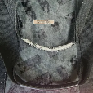 Burberry Fragrances Gray & Black Duffle Tote Weekender Bag thumbnail 6