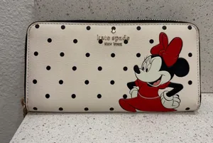 Kate Spade New York & Disney Minnie Mouse Large Continental Wallet K4759 thumbnail 1