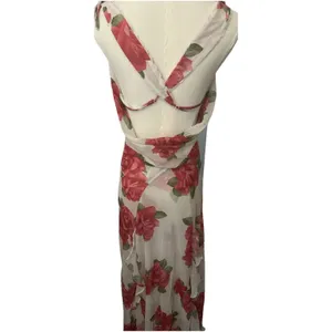 Forever 21 Betsey Johnson Rose Print Maxi Dress FLoral S thumbnail 2