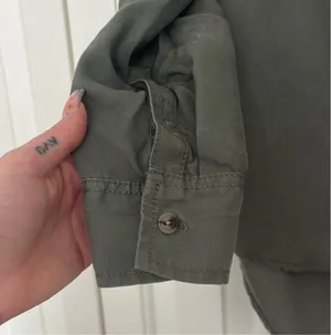 Olive Green Button-Up Blouse thumbnail 6
