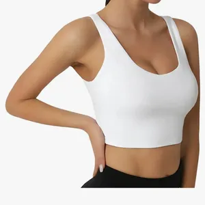 SIORO High Impact Strappy Crop Top Sports Bra thumbnail 9