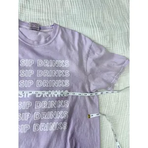 Women's Comfort Colors Purple Short Sleeve Tee L Heavy Weight Cotton Ring Spun thumbnail 6