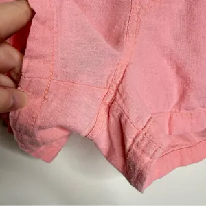 Old Navy Linen Blend Casual Pull On Shorts women’s size small 2.5” inseam Pastel thumbnail 2