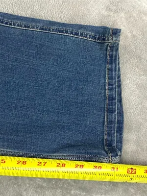 Carhartt Work Jeans Women's 10 Blue Denim Pockets Bootcut Leg Traditional Fit thumbnail 6